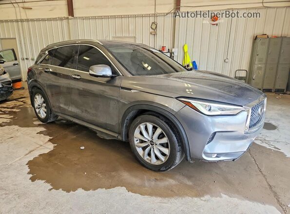 3PCAJ5M30KF113941 2019 INFINITI QX50 Серый Передняя правая четверть