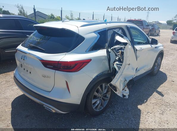 3PCAJ5M30KF132621 2019 INFINITI QX50 White უკანა მარჯვენა