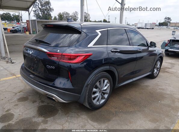 3PCAJ5M30KF145109 2019 INFINITI QX50 Синий Задняя правая четверть