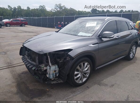 3PCAJ5M30LF113956 2020 INFINITI QX50 Серый Передняя левая четверть