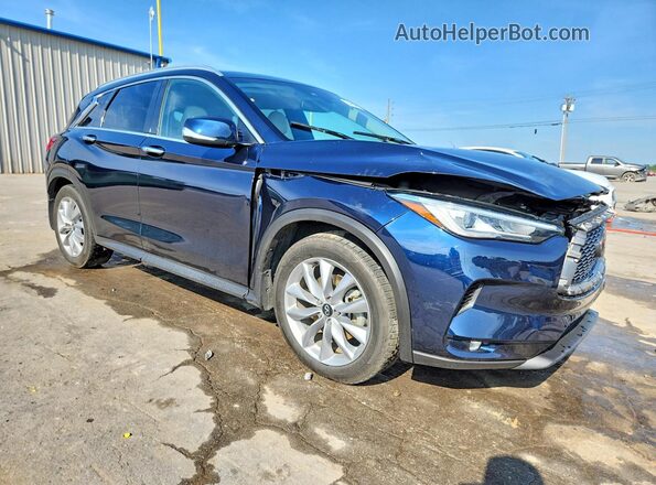 3PCAJ5M30LF117666 2020 INFINITI QX50 Blue Delantero derecho