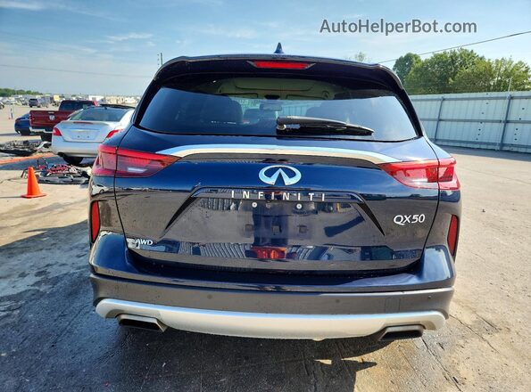 3PCAJ5M30LF117666 2020 INFINITI QX50 Blue Vista trasera