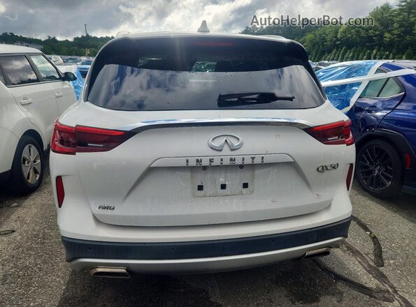3PCAJ5M31KF116248 2019 INFINITI QX50 White Rear view