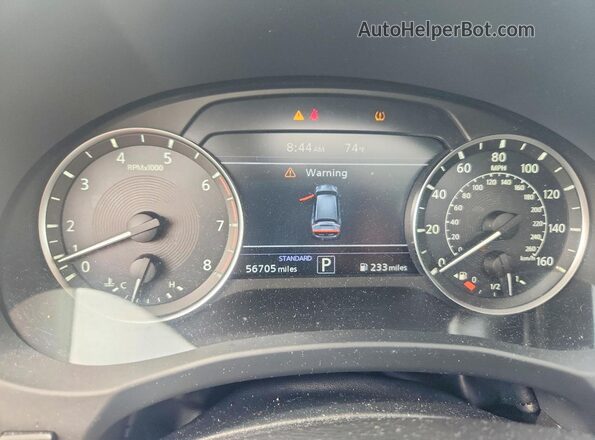 3PCAJ5M31KF116248 2019 INFINITI QX50 White Instrument cluster view