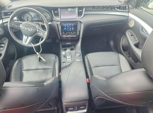 3PCAJ5M31KF116248 2019 INFINITI QX50 White Dashboard view