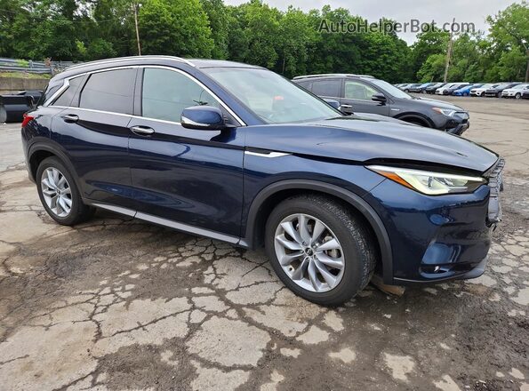 3PCAJ5M31KF137584 2019 INFINITI QX50 Blue წინა მარჯვენა
