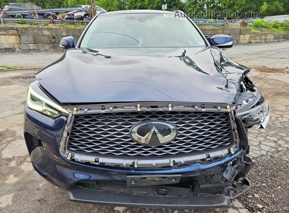 3PCAJ5M31KF137584 2019 INFINITI QX50 Blue წინა ხედი