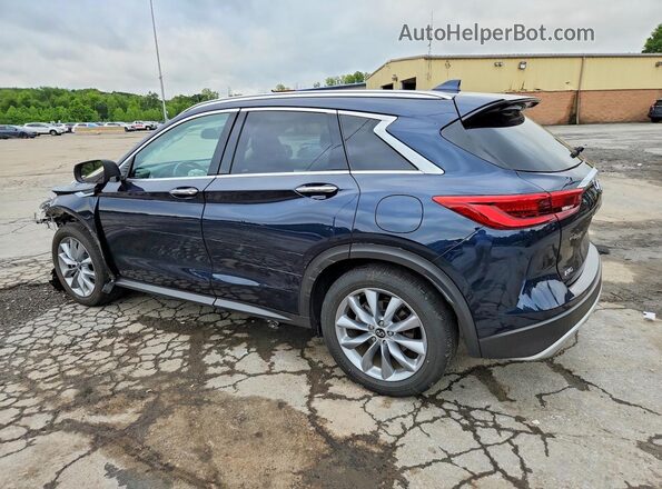 3PCAJ5M31KF137584 2019 INFINITI QX50 Blue უკანა მარცხენა