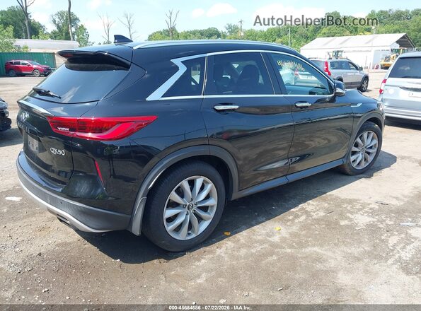 3PCAJ5M32KF118736 2019 INFINITI QX50 Черный Задняя правая четверть