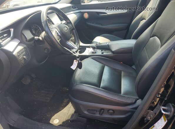 3PCAJ5M32KF144463 2019 INFINITI QX50 Black Front interior view