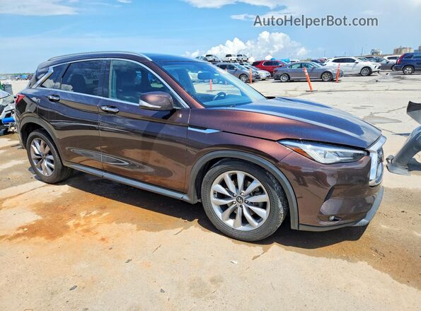 3PCAJ5M32LF100609 2020 INFINITI QX50 Purple Front right