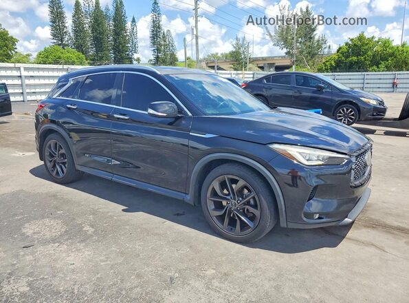 3PCAJ5M33KF135836 2019 INFINITI QX50 Black Przód prawy