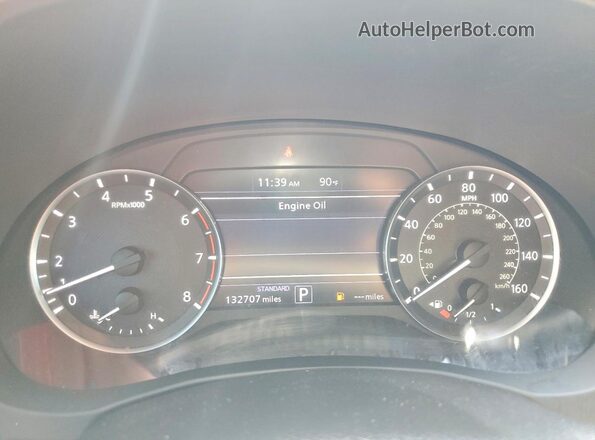 3PCAJ5M33KF135836 2019 INFINITI QX50 Black Widok zestawu wskaźników