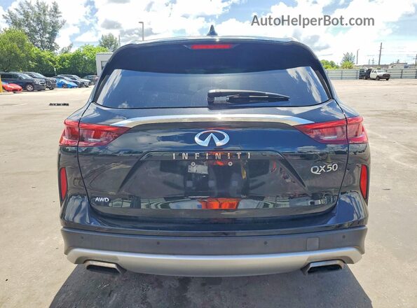 3PCAJ5M33KF135836 2019 INFINITI QX50 Black Widok z tyłu