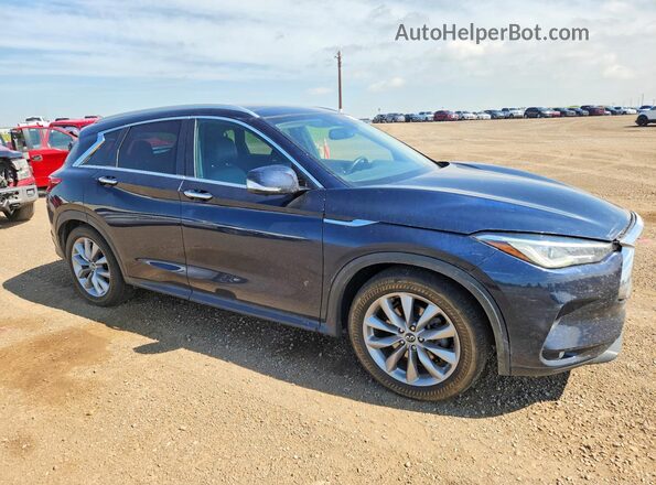 3PCAJ5M33KF144519 2019 INFINITI QX50 Blue წინა მარჯვენა