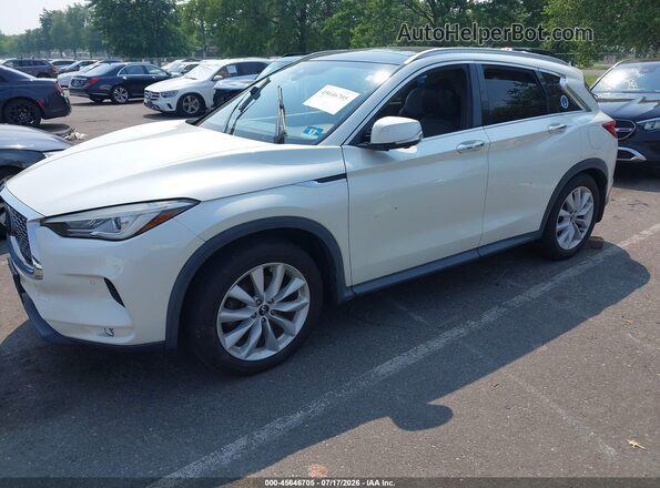 3PCAJ5M34KF114025 2019 INFINITI QX50 Белый Передняя левая четверть