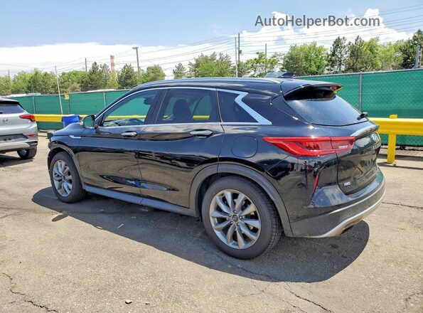 3PCAJ5M34LF107030 2020 INFINITI QX50 Black Հետևի ձախ