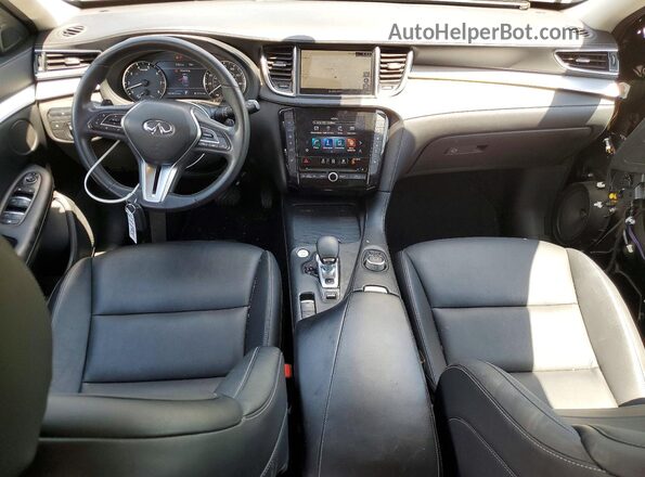 3PCAJ5M34LF107030 2020 INFINITI QX50 Black Առջևի վահանակի տեսք