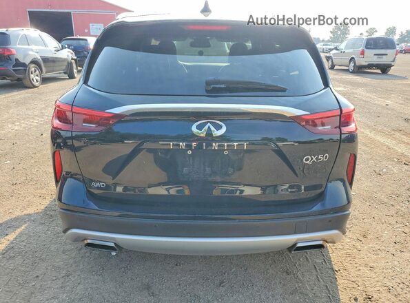 3PCAJ5M35KF130184 2019 INFINITI QX50 Black Rear view