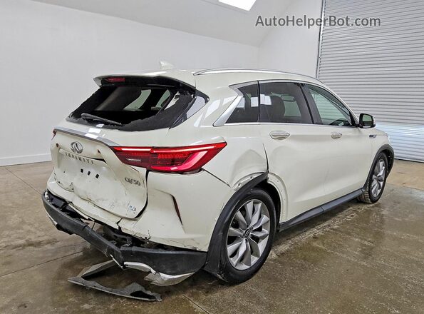 3PCAJ5M35LF108221 2020 INFINITI QX50 White Задня права чверть