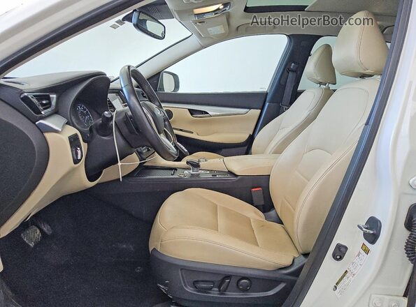 3PCAJ5M35LF108221 2020 INFINITI QX50 White Вид салону спереду