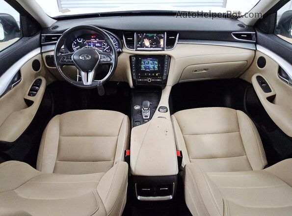 3PCAJ5M35LF108221 2020 INFINITI QX50 White Вид панелі приладів