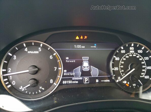 3PCAJ5M36KF148466 2019 INFINITI QX50 Black Instrument cluster view