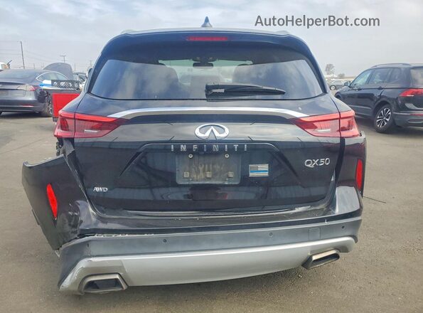 3PCAJ5M36LF112519 2020 INFINITI QX50 Black უკანა ხედი