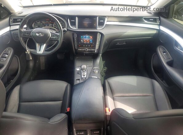 3PCAJ5M36LF112519 2020 INFINITI QX50 Black წინა პანელის ხედი