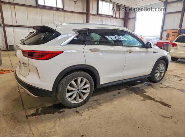 3PCAJ5M37KF110177 2019 INFINITI QX50 White Rear right