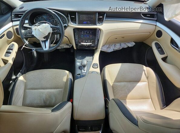 3PCAJ5M37KF110633 2019 INFINITI QX50 Brown Vista del salpicadero