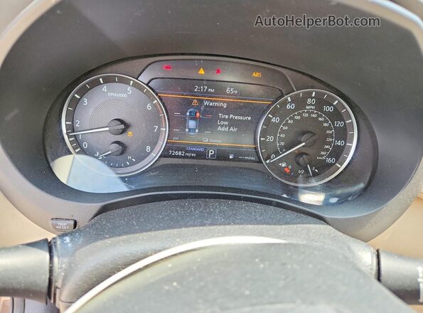 3PCAJ5M37KF110633 2019 INFINITI QX50 Brown Vista del cuadro de instrumentos