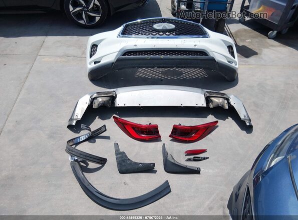 3PCAJ5M37KF127822 2019 INFINITI QX50 White Vista del cuadro de instrumentos