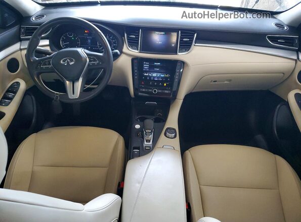 3PCAJ5M37LF102291 2020 INFINITI QX50 White Առջևի վահանակի տեսք