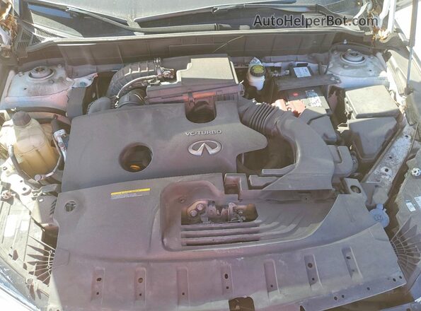 3PCAJ5M39KF113243 2019 INFINITI QX50 White Engine compartment view