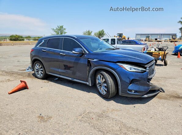 3PCAJ5M39KF139809 2019 INFINITI QX50 Blue Front right