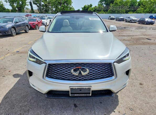 3PCAJ5M39LF116287 2020 INFINITI QX50 White Front view