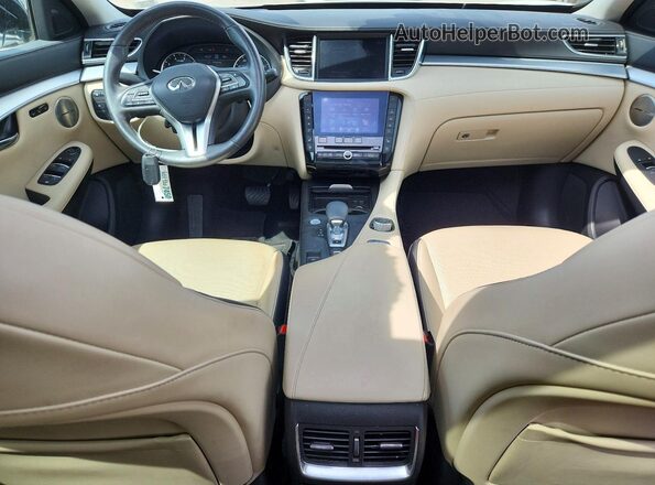 3PCAJ5M39LF116287 2020 INFINITI QX50 White Dashboard view