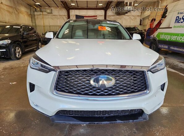 3PCAJ5M3XKF137177 2019 INFINITI QX50 White Front view