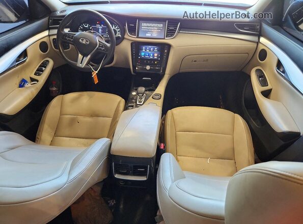 3PCAJ5M3XKF137177 2019 INFINITI QX50 White Dashboard view