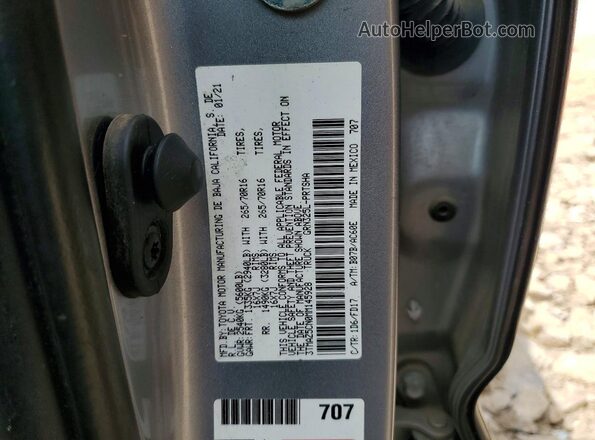 3TMAZ5CN0MM145928 2021 TOYOTA TACOMA Silver Շարժիչի բաժամունքի տեսք