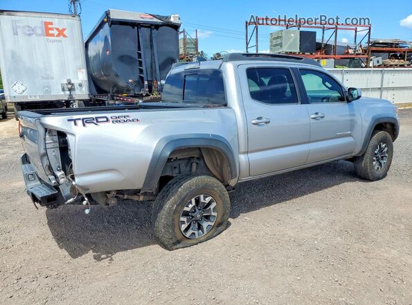 3TMAZ5CN2HM052043 2017 TOYOTA TACOMA Серебряный Задняя правая четверть