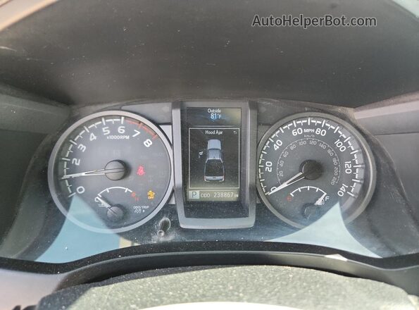 3TMAZ5CN2JM067678 2018 TOYOTA TACOMA Black Widok zestawu wskaźników