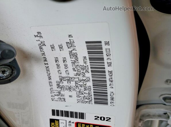 3TMAZ5CN2MM143016 2021 TOYOTA TACOMA White Rear interior view