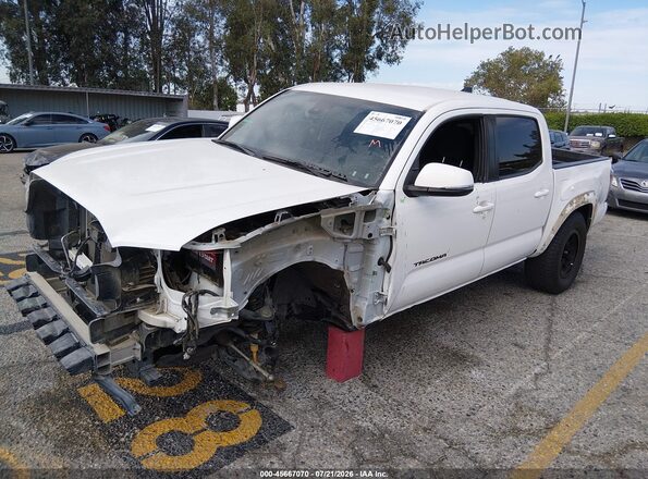 3TMAZ5CN2MM146532 2021 TOYOTA TACOMA White წინა მარცხენა ხედი სამი მეოთხედიდან