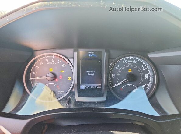 3TMAZ5CN4JM054351 2018 TOYOTA TACOMA White ხელსაწყოთა პანელის ხედი