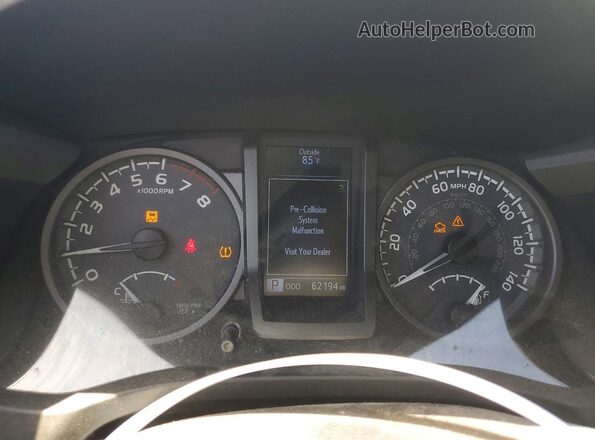 3TMAZ5CNXKM096878 2019 TOYOTA TACOMA White Սարքավորումների վահանակի տեսք