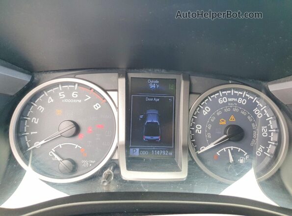 3TMBZ5DN0KM021724 2019 TOYOTA TACOMA Gray Вид щитка приладів