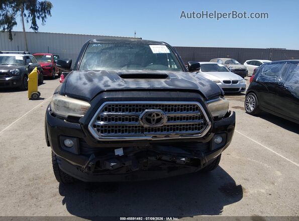 3TMBZ5DN1HM005945 2017 TOYOTA TACOMA Черный Вид щитка приборов