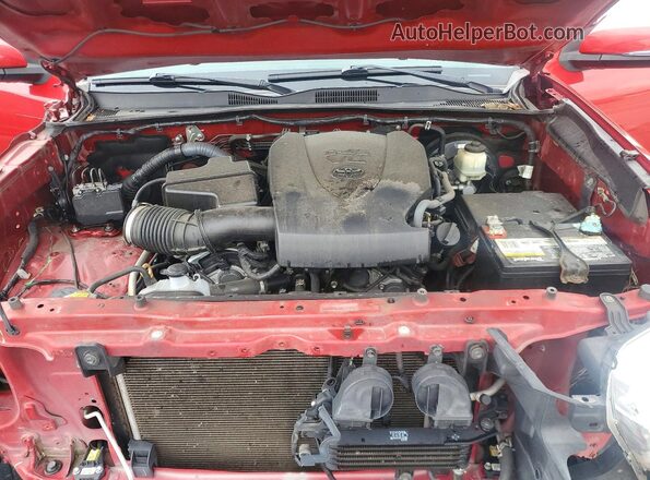 3TMBZ5DN2HM006926 2017 TOYOTA TACOMA Maroon Вид задньої частини салону